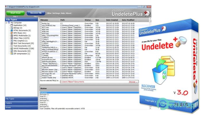  تحميل برنامج eSupport UndeletePlus 3.0.20.1104 برابط مباشر