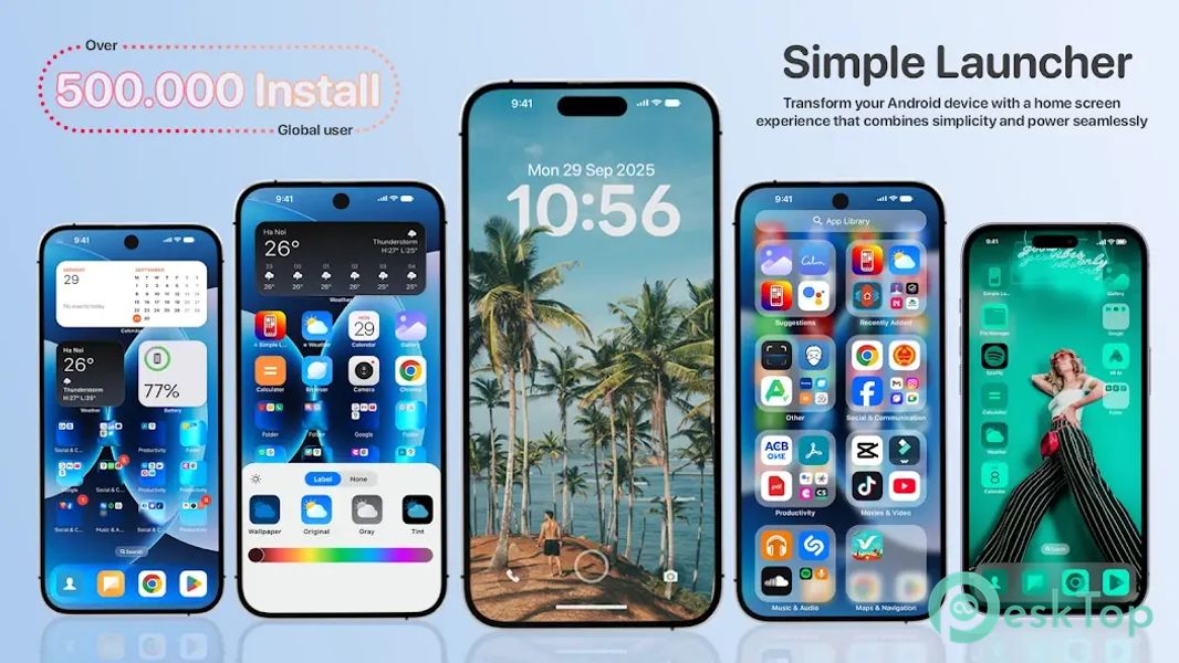 Simple Launcher - Home Screen 3.1.9 b169 APK MOD تحميل مجاني كامل
