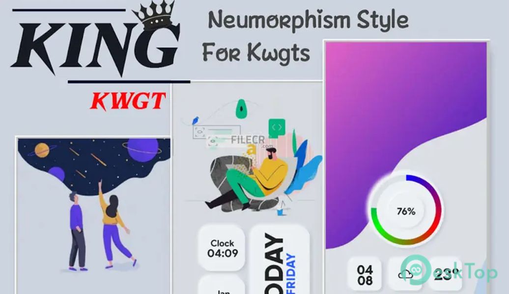 KinG KWGT 1.3.3 APK MOD Descarga gratuita completa