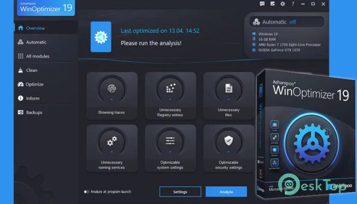 downloading Ashampoo WinOptimizer 26.00.20