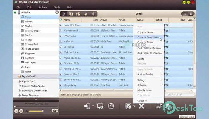Descargar 4Media iPod Max Platinum 5.7.39 Completo Activado Gratis