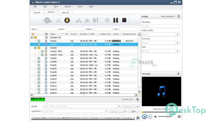 تحميل برنامج Xilisoft Audio Maker  6.5.2 برابط مباشر