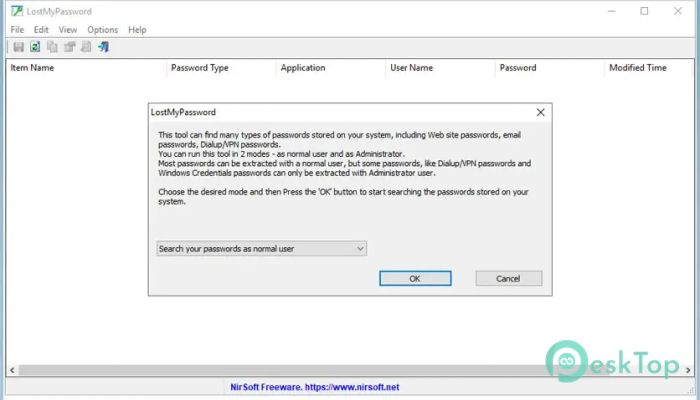 Nirsoft LostMyPassword  1.0.0 完全アクティベート版を無料でダウンロード