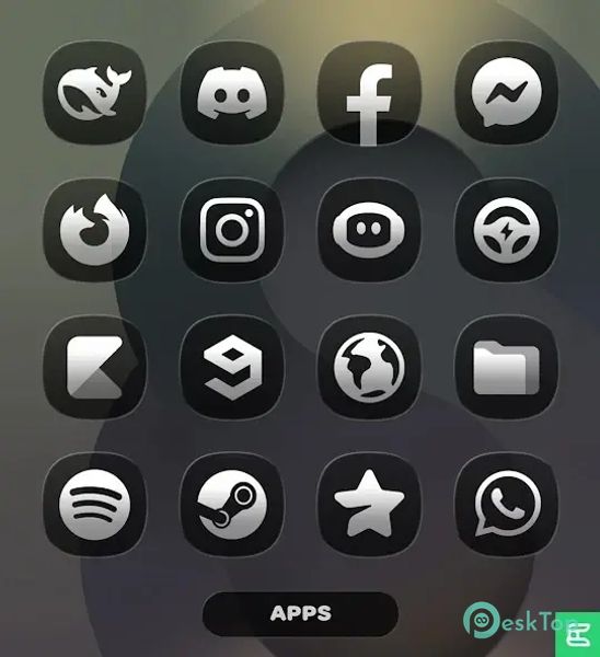 OneGlass (Dark) - Icon Pack 2.0 APK MOD Unlocked (Full) Free Download