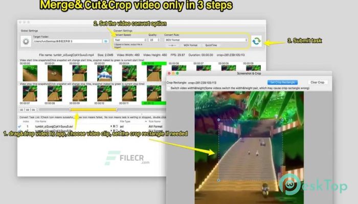 Video Cut&Crop&Join 3.5 Mac用無料ダウンロード