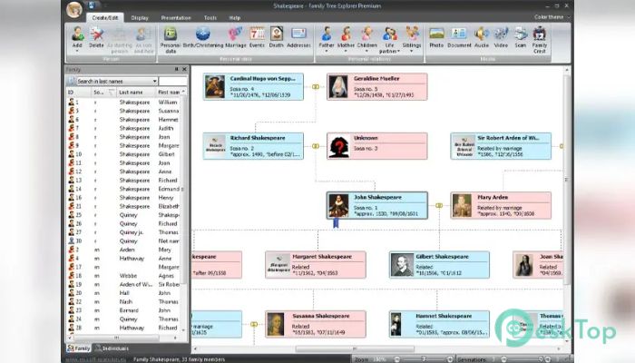 Скачать Family Tree Explorer Premium 10.0.0.2 полная версия активирована бесплатно