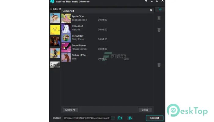 Download AudFree Tidable Music Converter 2.10.0.110 Free Full Activated
