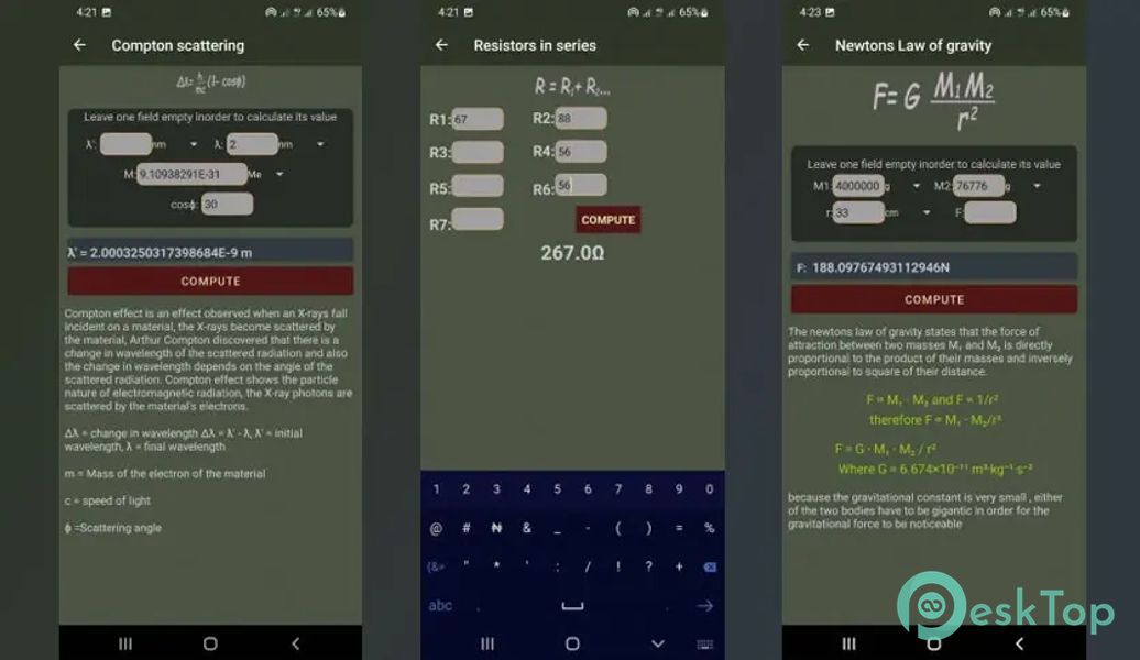 Fisika - calculator for physics