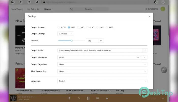  تحميل برنامج Ondesoft Pandora Music Converter 1.1.0 برابط مباشر