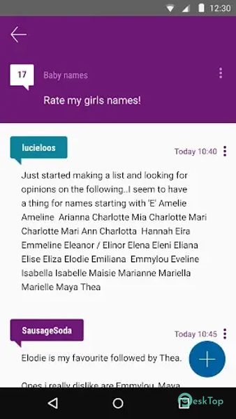 Mumsnet Talk forum for parents
