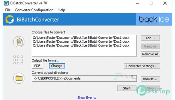 BlackIce BiBatchConverter 4.87.648 完全アクティベート版を無料でダウンロード
