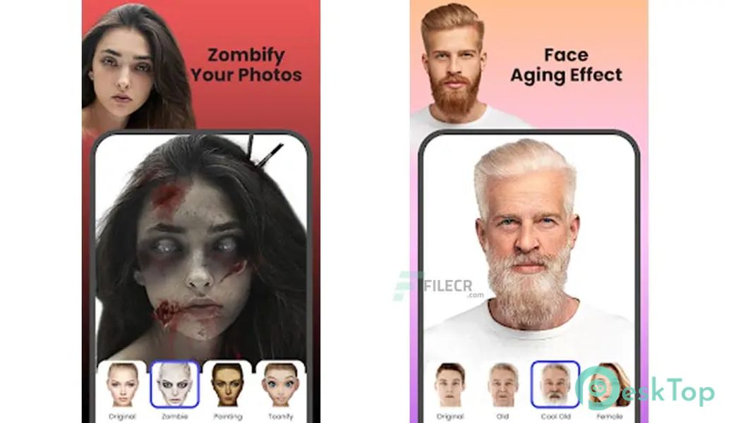 FaceLab Face Editor App, Aging
