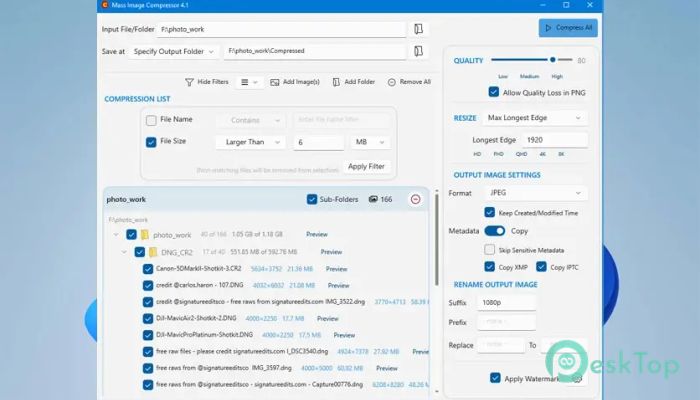 Скачать Mass Image Compressor  4.1.0 полная версия активирована бесплатно