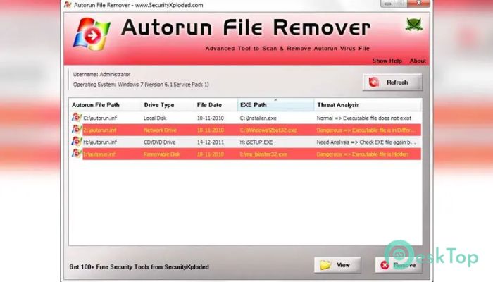  تحميل برنامج Autorun File Remover 1.0 برابط مباشر