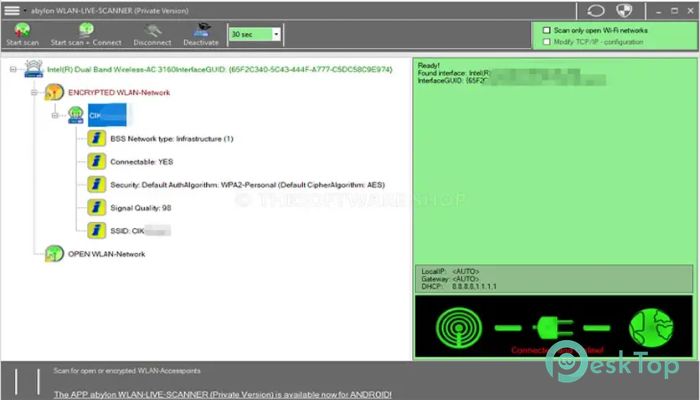 Télécharger Abylon WLAN-LIVE-SCANNER 2024.1 Gratuitement Activé Complètement