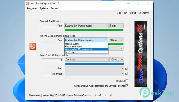 Download AutoPowerOptionsOK 5.91 Free Full Activated