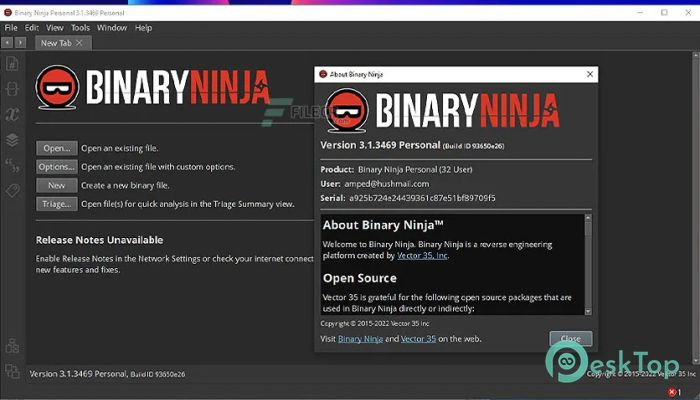  تحميل برنامج Vector 35 Binary Ninja  3.3.3996 برابط مباشر
