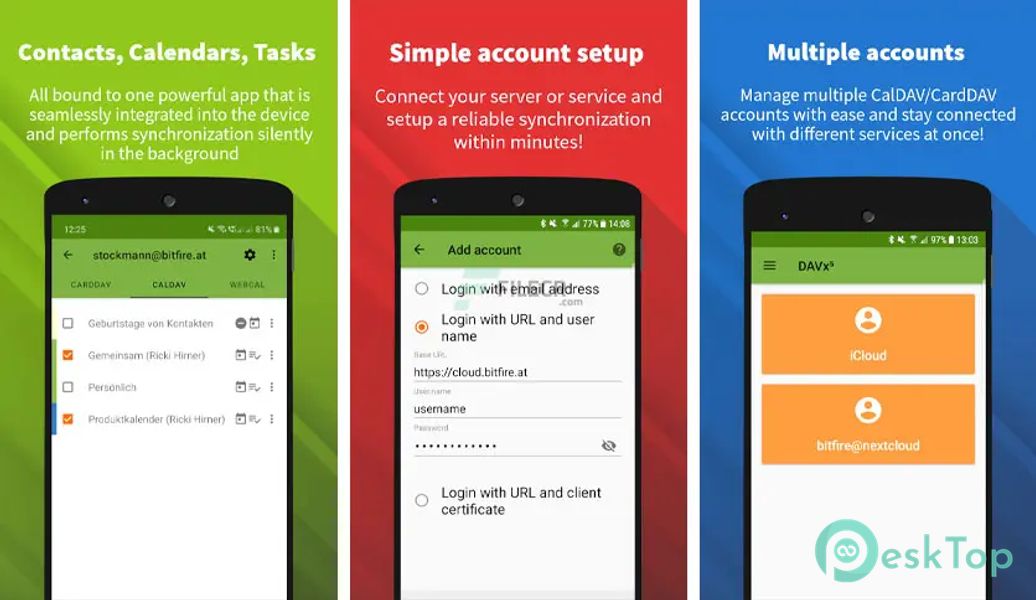 DAVx - CalDAV CardDAV WebDAV 4.5.12-gplay APK MOD Unlocked (Full) Free Download