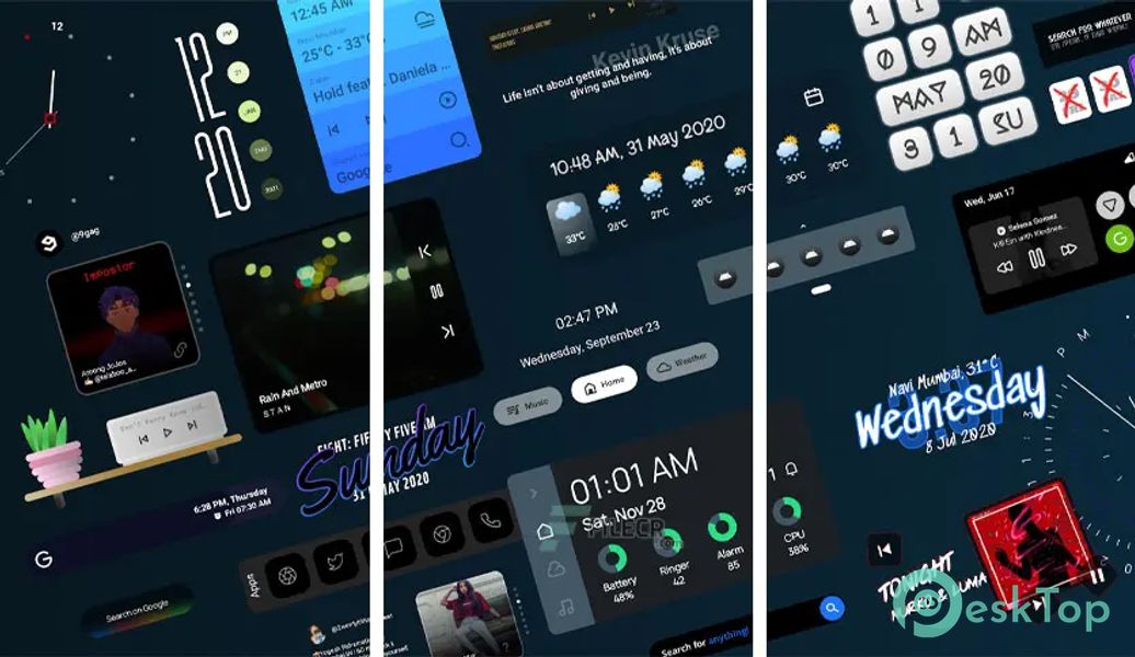 Khameleon for KWGT v1.8 APK MOD Tam Ücretsiz İndir