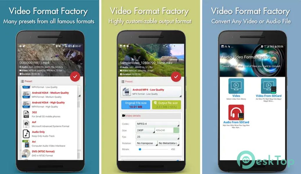 Video Format Factory 5.58 APK MOD Полная бесплатная загрузка