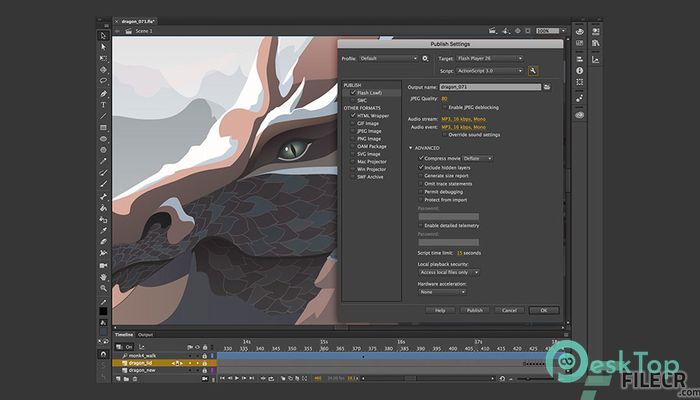Adobe Animate 2021 21.0 Mac用無料ダウンロード
