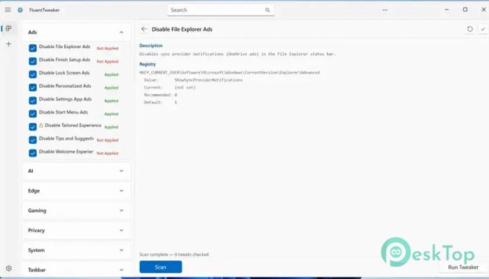 Descargar FluentTweaker 26.06.02 Completo Activado Gratis