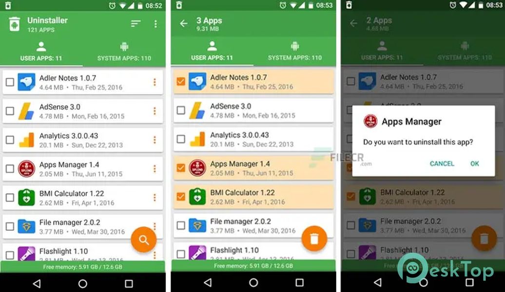 Uninstaller 2.33 APK MOD Unlocked (Full) Free Download