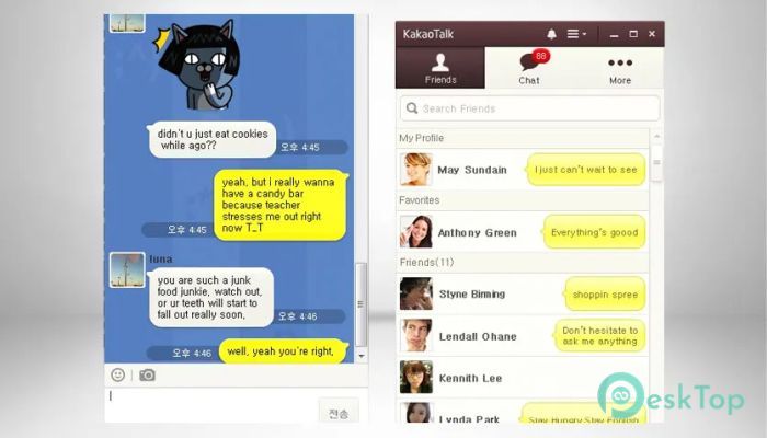 Скачать KakaoTalk for PC 3.4.4.3282 полная версия активирована бесплатно