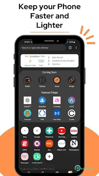 Carbon: Super Fast Browser 7.8 APK MOD Полная бесплатная загрузка