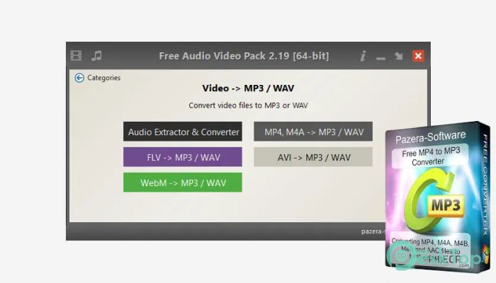  تحميل برنامج Pazera Audio Video Pack 2.22 برابط مباشر
