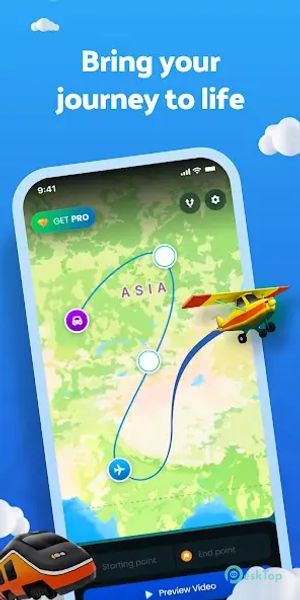 TravelAnimator・Journey Route 3.2.8 APK MOD Полная бесплатная загрузка