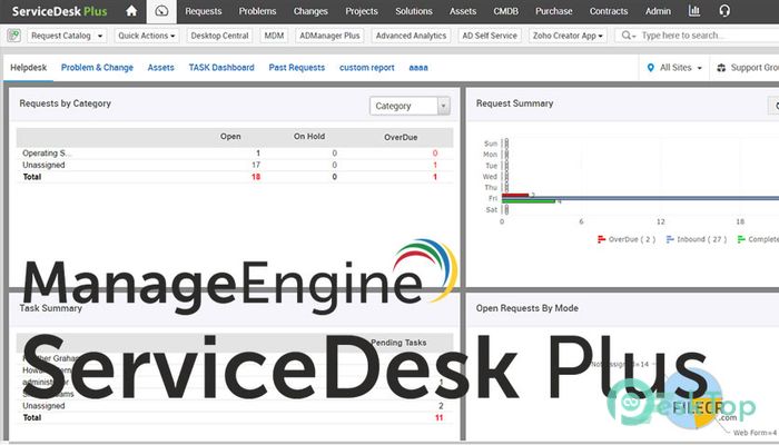 Скачать ManageEngine ServiceDesk Plus 10.5 Build 10509 Enterprise полная версия активирована бесплатно