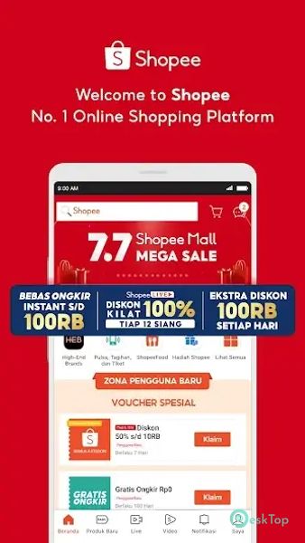 7.7 Shopee Mall 3.28.35 APK MOD Полная бесплатная загрузка