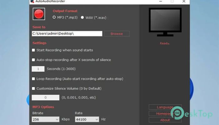 AutoClose AutoAudioRecorder 1.0 完全アクティベート版を無料でダウンロード