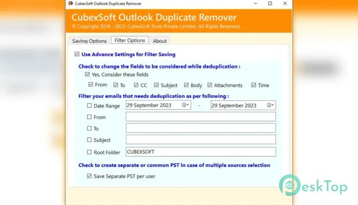 CubexSoft Outlook Duplicate Remover 1.0 完全アクティベート版を無料でダウンロード