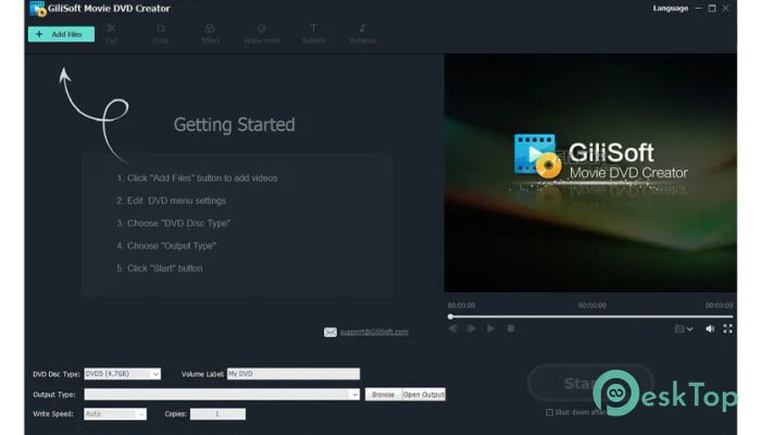  تحميل برنامج GiliSoft Movie DVD Creator  10.2 برابط مباشر