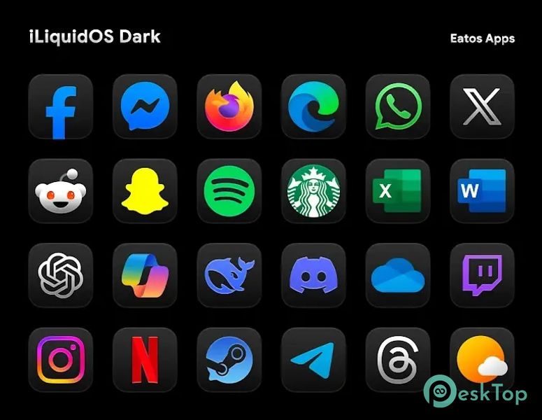 iLiquidDark - Icon Pack 0.0.1 APK MOD フル無料ダウンロード
