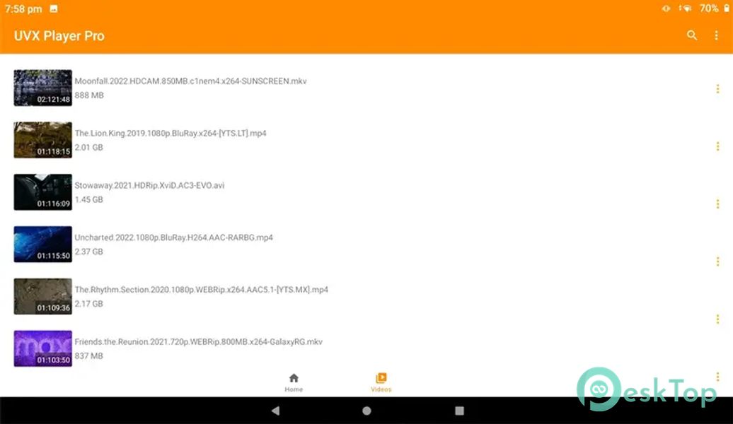 UVX Player Pro 3.8.4 APK MOD Полная бесплатная загрузка