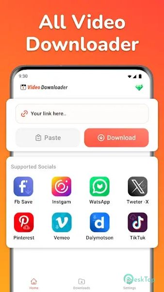 All video downloader and saver 1.2.6 APK MOD Полная бесплатная загрузка