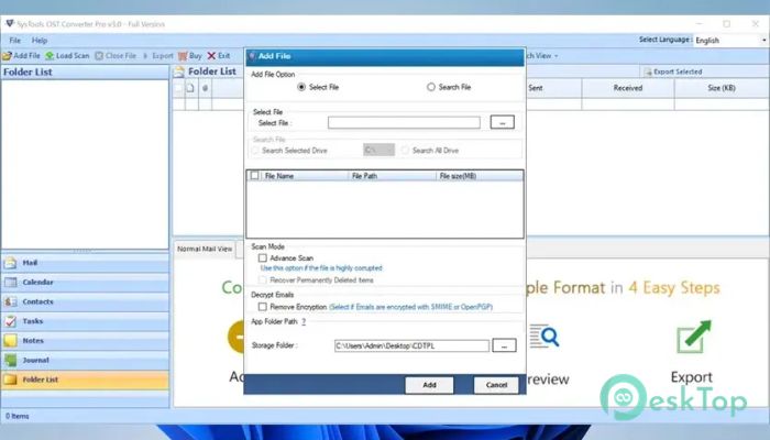 Télécharger SysTools OST Converter Pro 3.0 Gratuitement Activé Complètement