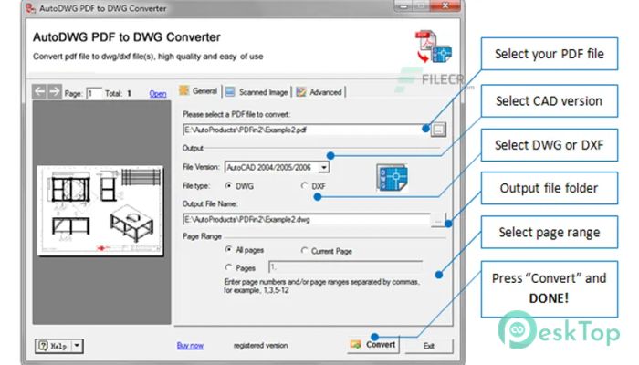 Download AutoDWG PDF to DWG Converter Pro 2022  v4.5 Free Full Activated