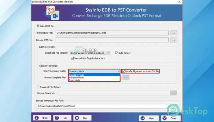 SysInfoTools EDB to PST Converter 22.0 完全アクティベート版を無料でダウンロード