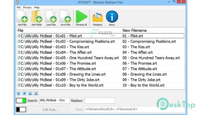 Download VovSoft Rename Multiple Files 2.1 Free Full Activated