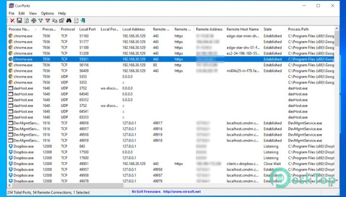 下载 CurrPorts 2.77 免费完整激活版