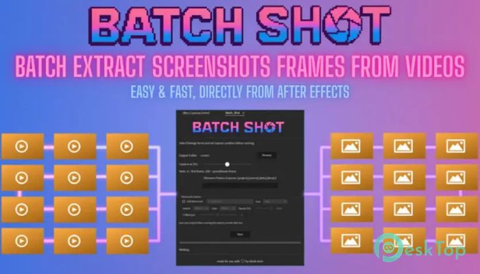Aescripts - Batch Shot 1.0 Tam Sürüm Aktif Edilmiş Ücretsiz İndir