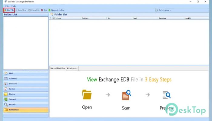 تحميل برنامج SysTools Exchange EDB Viewer Pro 7.0 برابط مباشر