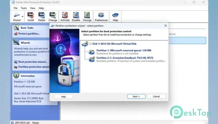 Exlade Disk Password Protection