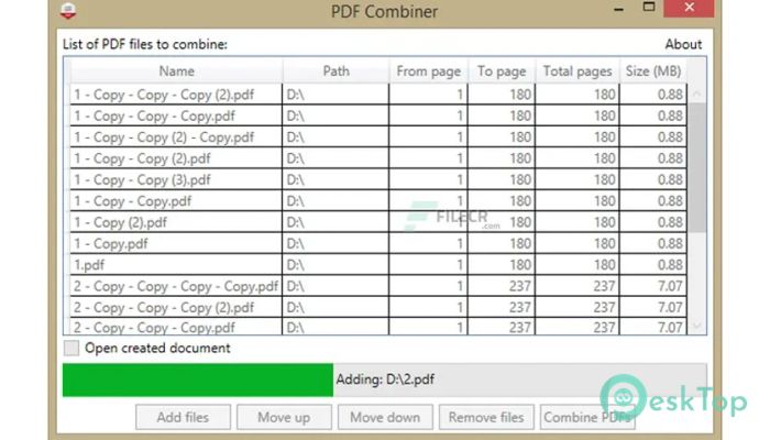 Télécharger Jankowskimichal PDF Combiner 2.0 Gratuitement Activé Complètement