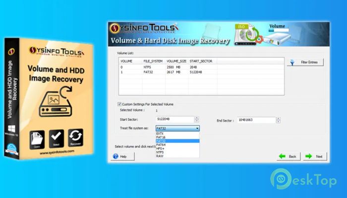 SysInfoTools Volume and HDD Image Recovery 22.0 Tam Sürüm Aktif Edilmiş Ücretsiz İndir