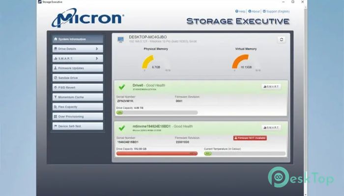 Micron Storage Executive 11.08.082025.00 Tam Sürüm Aktif Edilmiş Ücretsiz İndir